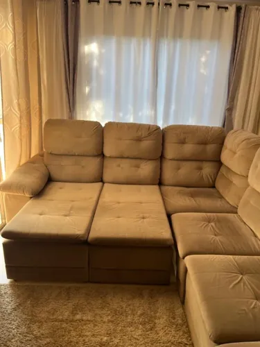 VENDE-SE SOFÁ GRANDE RETRÁTIL E RECLINÁVEL - EXCELENTE ESTADO