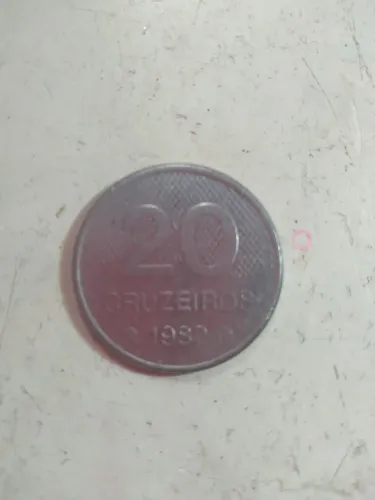 Moeda de 20 cruzeiro rara 