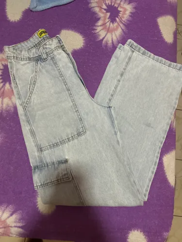 Calça Jeans Cargo