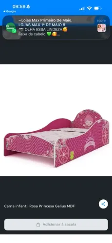 Vendo cama infantil nova do montada cama princesa