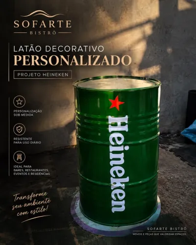 Tambor decorativo 200l