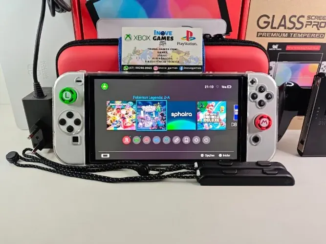 Nintendo Switch OLED 128GB Desbloqueado Seminovo + Brinde | Aceito Cartão!!!