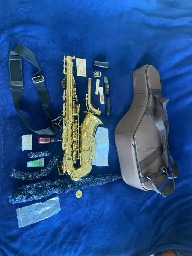Saxofone Alto Shelter completo R$ 2.500,00.