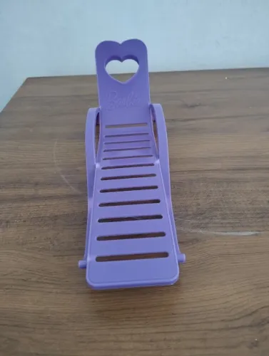 Mini espreguiçadeira de plástico barbie
