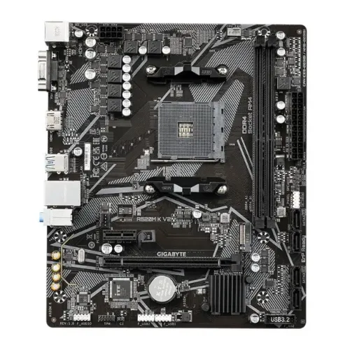 Placa Mãe AM4 A520 Gigabyte A520M K V2 DDR4 Micro-ATX