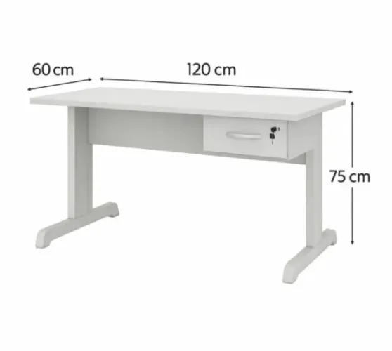Mesa de escritório 1.20x60 com gaveta
