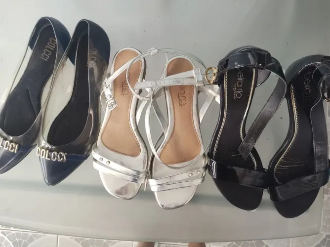 Lote de sapatos 39 Beira Rio e Colcci