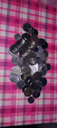 Lote com 98 moedas brasileiras antigas anos variados