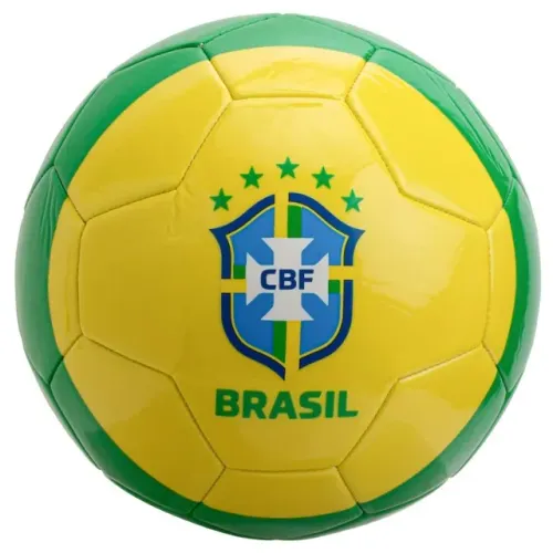 Bola de Futebol Seleção do Brasil CBF Escudo Amarela