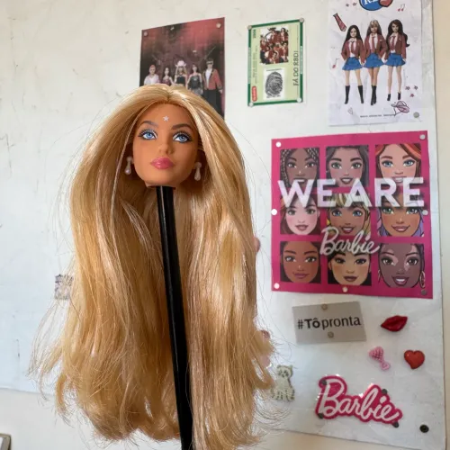 Barbie RBD REBELDE Mia Anahi Show Cabeça Barbie