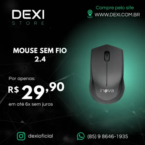 MOUSE SEM FIO 2.4
