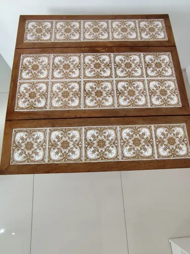 Mesa dobrável 4 lugares estilo Retrô
