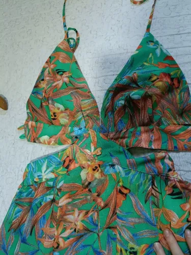 Vestido longo Verde com fenda a perna