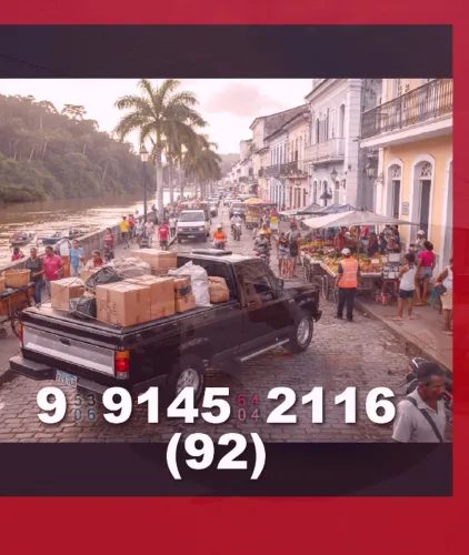 frete para bairros como: Parque 10, Aleixo, e Grande Vitória! peça seu orçamento!