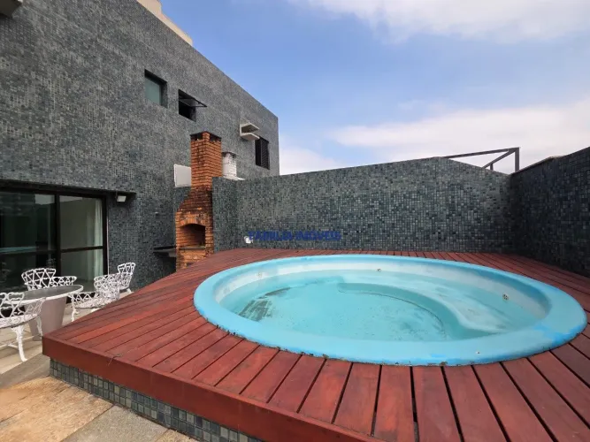 Cobertura à venda 3 quartos 2 vagas piscina Pompeia Santos/SP