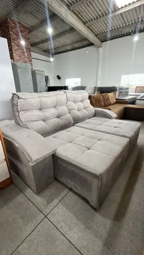 Sofá Retrátil E Reclinável 2.50m à pronta entrega