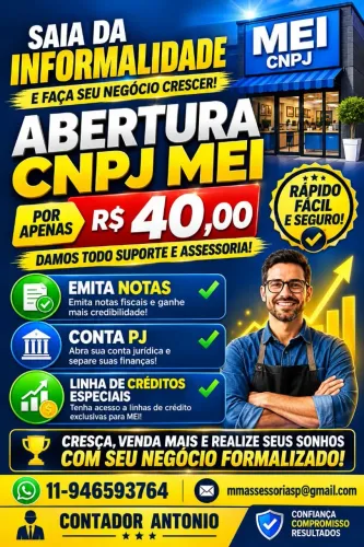 Tenha CNPJ em 20 minutos seja MEI Micro Empreendedor individual