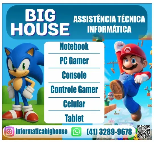 Assistencia Tecnica Especializada Notebook PC Gamer Video Game. Faça um Orçamento!