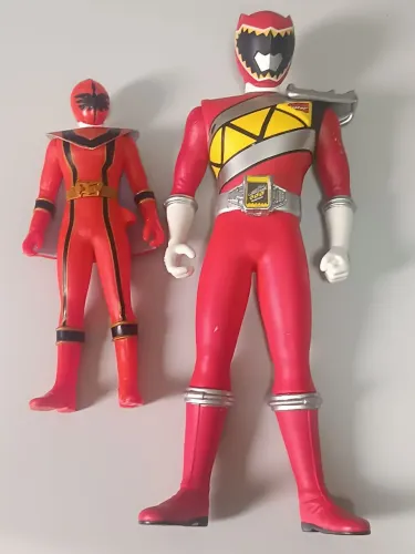 Kit 2 Ranger REd Bandai pra 24 e 17cm