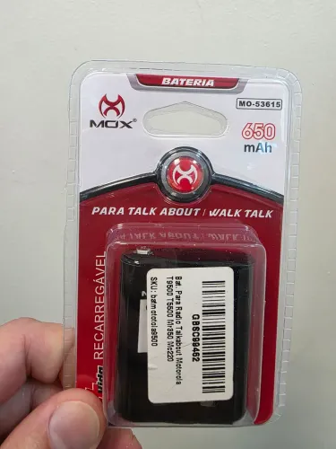 6 Bateria Recarregável MOX 650mah