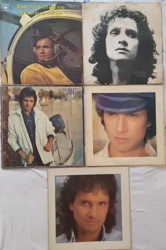 Disco vinil Roberto Carlos, anos 67, 72, 82, 83, 85, seminovos, em bom estado de