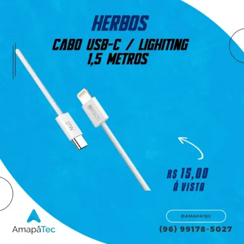 Cabo 1.5m Type-c/lightning