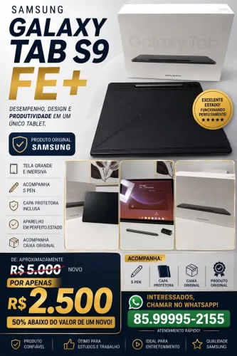 Samsung Tab S9 Fe+ - 128gb - Usado