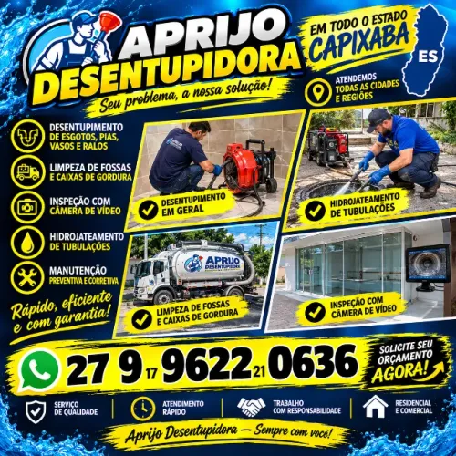 Desentupidora Tanques Tubulaçoes Canos e dutos Limpeza Limpar Limpamos Limpeza em geral
