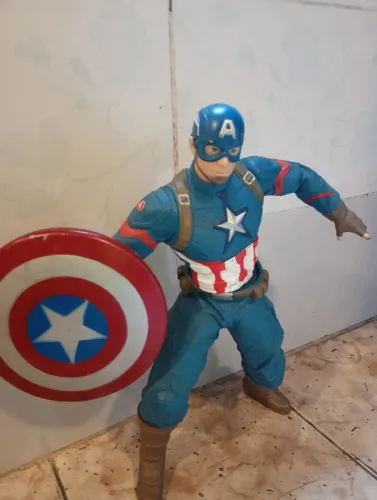 Boneco grande capitão América mimo original