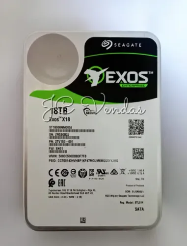 18TB Interno Desktop PC SeaGate X18, SATA - ST18000NM000J 100% Funcional!