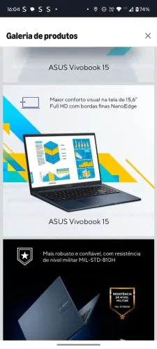 Notebook ASUS Vivobook i5 13ª 16GB SSD 512GB - Estado de Novo