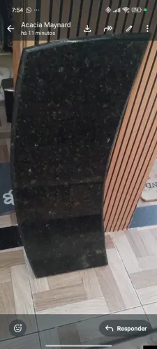 Pedra mármore preto 1 metro de comprimento 36 de largura 
