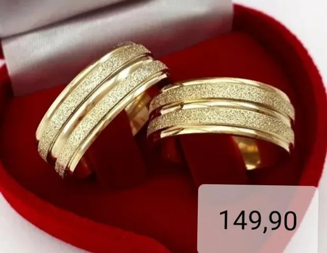 Promoção alianças banhadas a ouro 18 k APARTIR de 149,90
