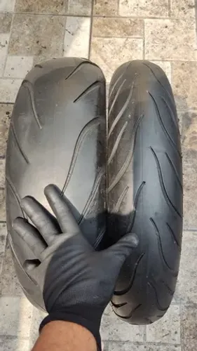 Par Pneu Michelin Comander3 Medida 180/65-16 e 130/80-17