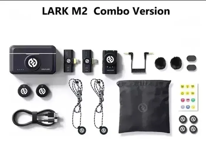 Microfone Wireless Hollyland Lark M2 Duo Combo