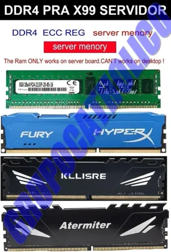 8GB Memoria DDR4 2666Mhz X99 ECC Servidor REG