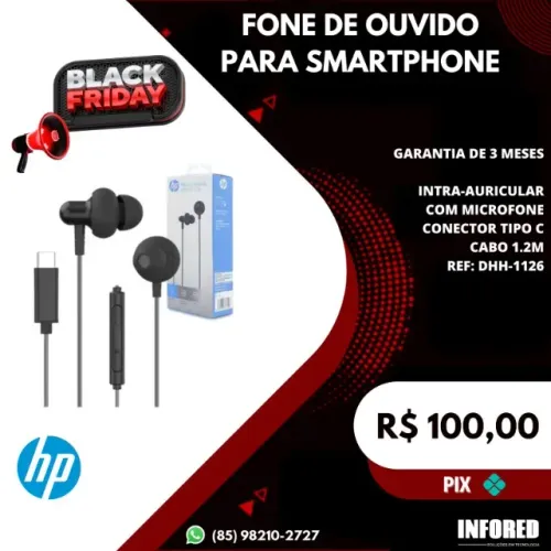 Fone de ouvido para smartphone DHH-1126