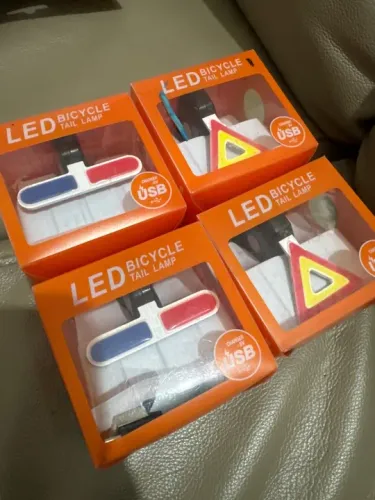 Sinalizador Traseiro Bike Bicicleta Led Tail Lamp 5 Modos Recarregável USB