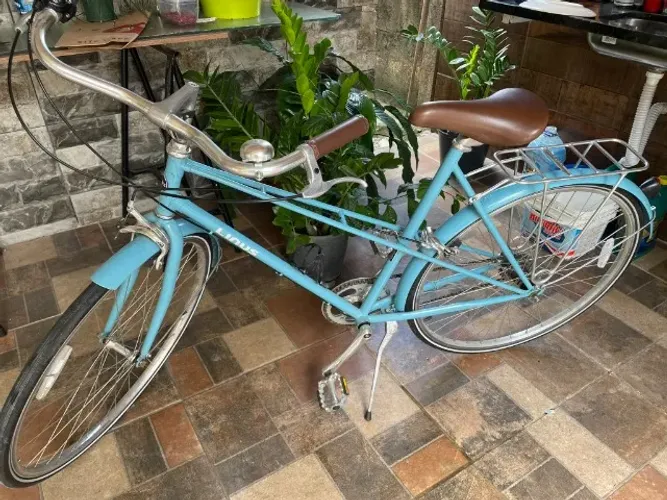 Bicicleta Linus Branca Mixte 3v - tam. 41cm - aro 26