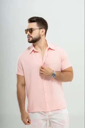 Camisas masculinas de botão 