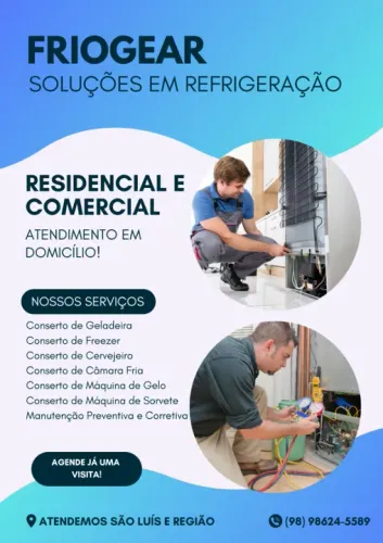 Refrigeração: Conserto e manutenção de geladeiras em São Luís