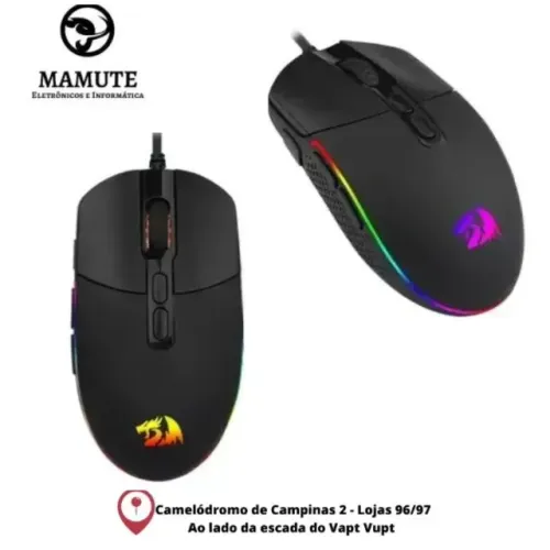 Mouse Gamer Redragon Invader M719 Rgb Com Fio Gaming