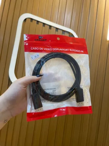 Cabo Displayport Blindado 4K - GRASEP