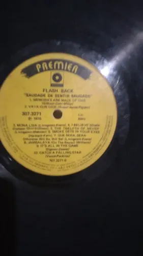 Disco de Vinil Flash Back - Saudade de Sentir Saudade