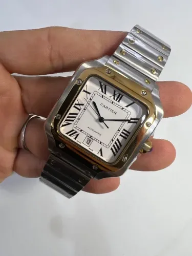 Santos de Cartier luxo Automatico