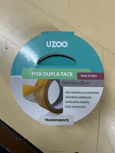 Fita Dupla Face 48mm x 25m - Multiuso - Transparente - Nova