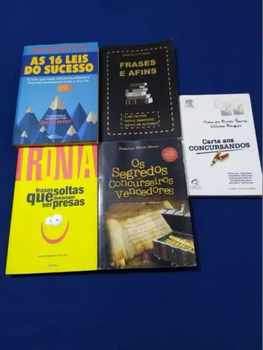 Livros Leis Sucesso  / Frases Soltas / Ironia / Segredo e  Carta  aos Concurseiros