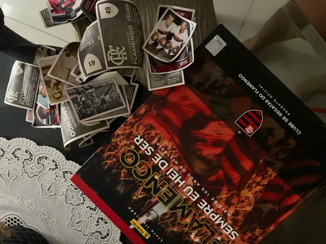 Álbum flamengo original capa dura incompleto