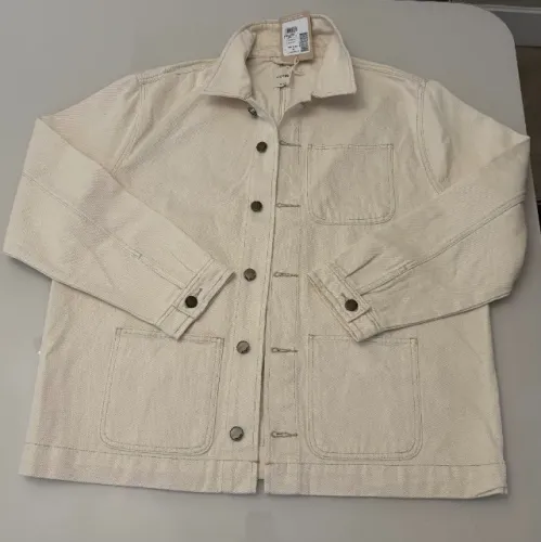 Jaqueta em sarja masculina Hering Off White XG, COM ETIQUETA E NUNCA usada.