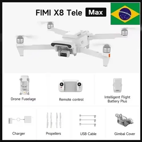 Drone FIMI X8 TELE MAX Zoom 30X até 20KM